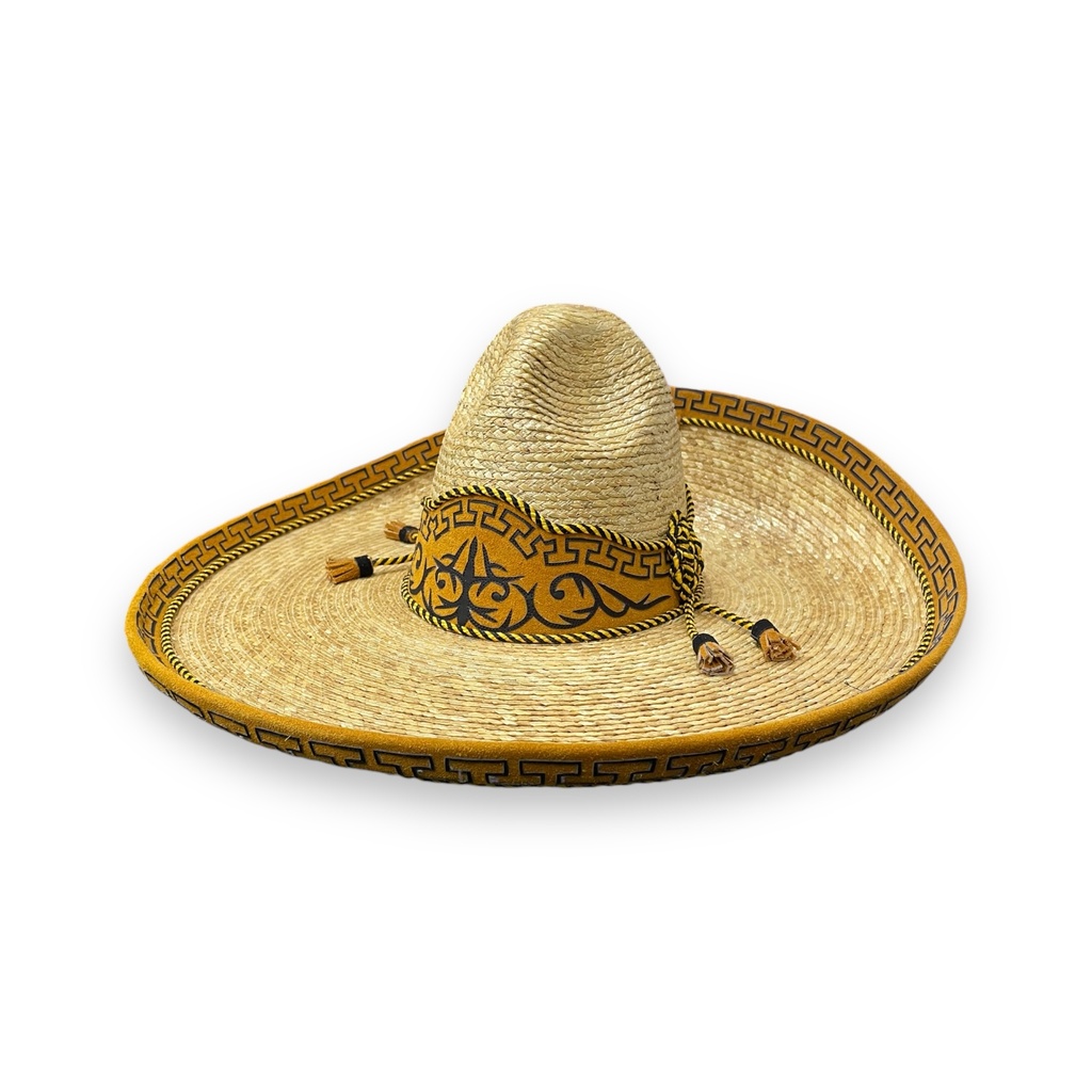 SOMBRERO PALMA CON TOQUILLA Y GALON T53