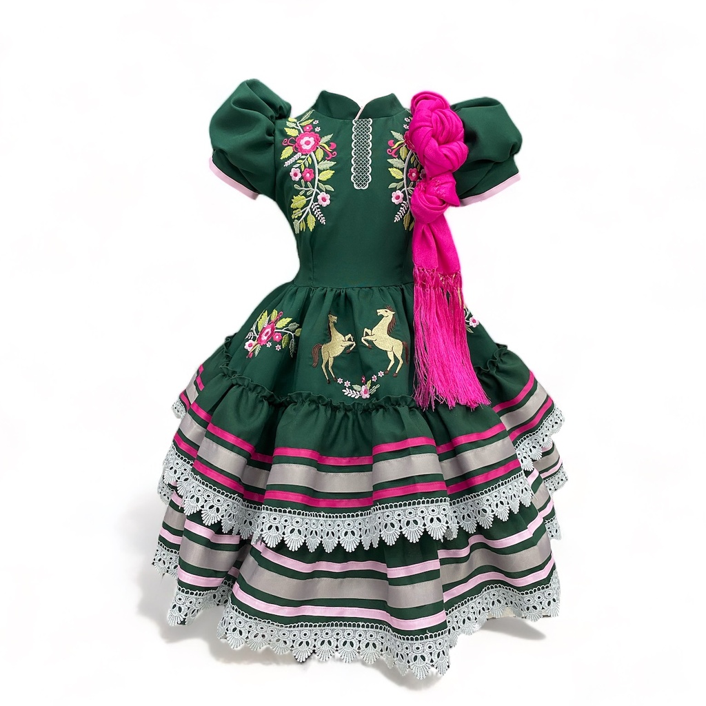 VESTIDO ESCARAMUZA TALLA 3