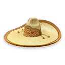 SOMBRERO PALMA GALON Y TOQ ADULTO T55