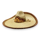 SOMBRERO PALMA GALON Y TOQ ADULTO T60