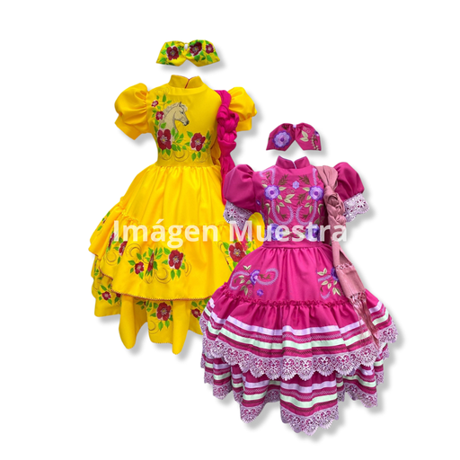 VESTIDO ESCARAMUZA TALLA 4