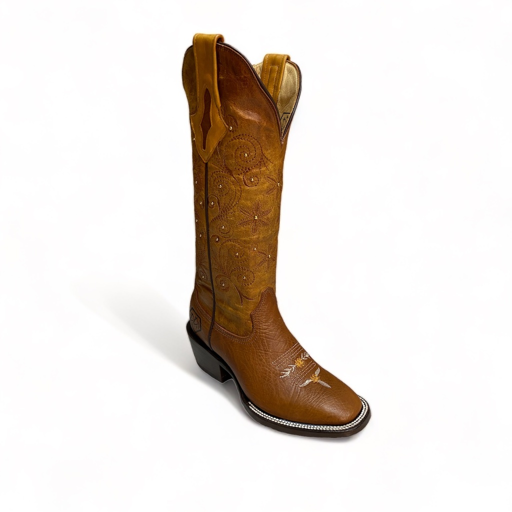 Botas Vaqueras de Cuerdo para Dama Rodeo ROD-5581-Choco main image 0