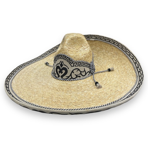 SOMBRERO PALMA GALON Y TOQ ADULTO T56